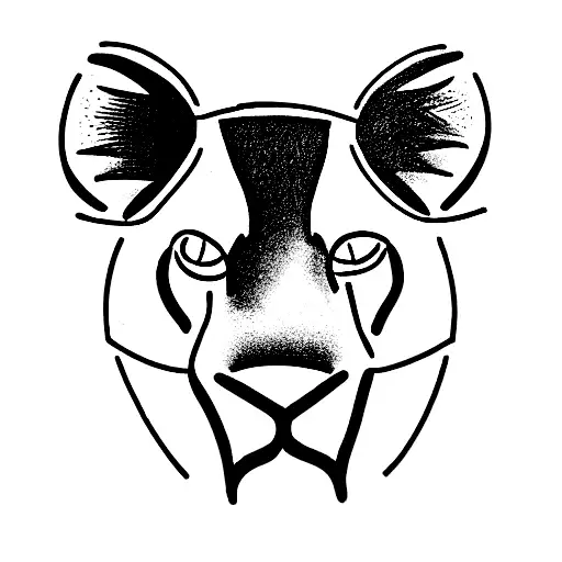 simba tattoo design idea