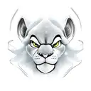 disney simba with loki's helmet tattoo design idea