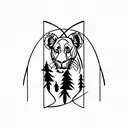 simba tattoo design idea