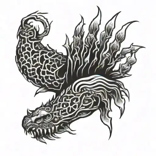 claw marks tattoo design idea