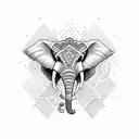 tattoo based on south east asia, thailand elephants, traveling, planes and the island of Tenerife tattoo design idea