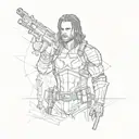 Daddy's Bucky tattoo design idea