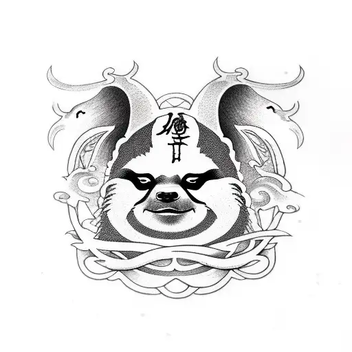 sin of sloth tattoo design idea