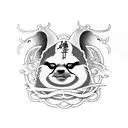 sin of sloth tattoo design idea