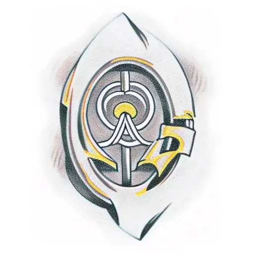 horseshoe with clover and "JUST LUCKY I GUESS"  tattoo design idea