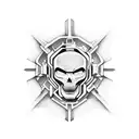 ghost in the shell jack in plugs tattoo design idea