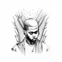 xxxtentacion with gekyume tattoo design idea