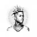xxxtentacion with gekyume tattoo design idea