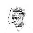 xxxtentacion with gekyume tattoo design idea