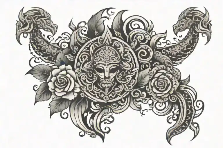 khushi jeevan combination  tattoo design idea