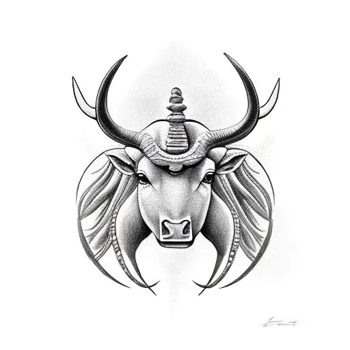 Taurus and Aries tattoo design idea