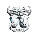 Taurus and Aries tattoo design idea