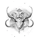 Taurus and Aries tattoo design idea