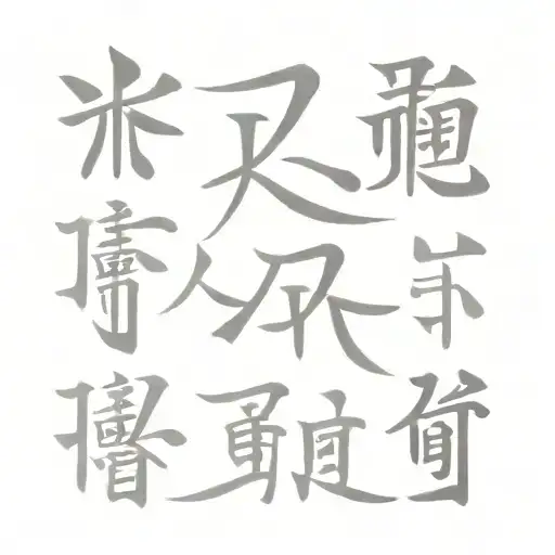 Japanese kanji of "eternal" then put japanese kanji "love" under it and then put japanese kanji "family" under that tattoo design idea