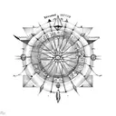 cancer horoscope with dream catcher with starts tattoo design idea