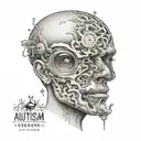 autism spectrum disorder tattoo design idea