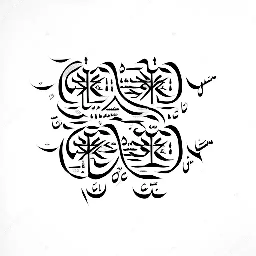 Design a minimalist tattoo of a چشمی از عشق ببخشیایم written in narrow one line calligraphy Persian like a rose tattoo design idea