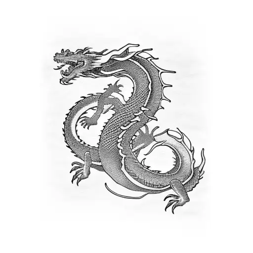 Dragon Haku Chihiro tattoo design idea