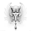 Thoth Egyptian God tattoo design idea