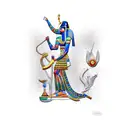 Thoth Egyptian God tattoo design idea