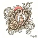 A mother's heart is a deep abyss at the bottom of which I will always find forgiveness. tattoo design idea