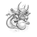 dragon Ball  tattoo design idea