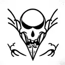 vampire bite tattoo design idea