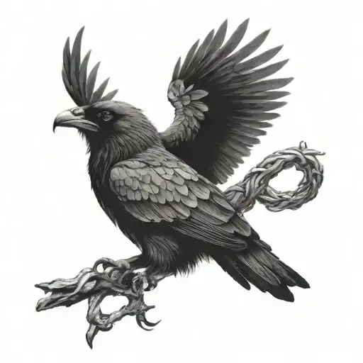 Odin's Ravens tattoo design idea