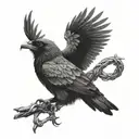 Odin's Ravens tattoo design idea