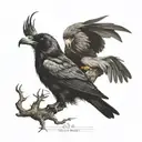 Odin's Ravens tattoo design idea