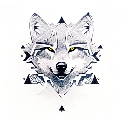 nature, Mountains, tree, wolf, gears, Eagle, nodes, Steampunk tattoo design idea