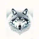 nature, Mountains, tree, wolf, gears, Eagle, nodes, Steampunk tattoo design idea