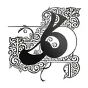 Roman Numerals 12.11.23 with the word blessed in arabic tattoo design idea