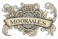 Morales last name on arm tattoo tattoo design idea
