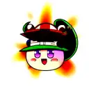 Determined looking Kirby wearing Aztec stone Quetzalcoatl hat tattoo design idea