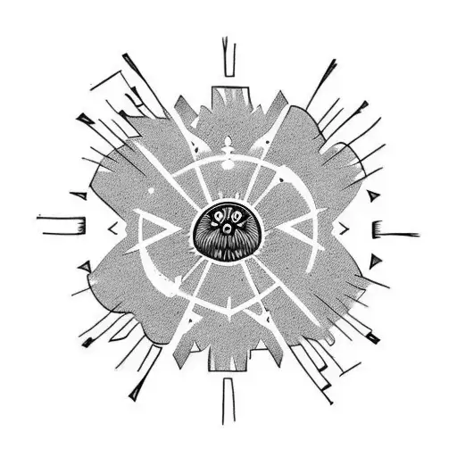 number 27 in a circle and a crow standing on top of it tattoo design idea