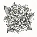 mothers tattoo for children named Remi, Dillan and Heather tattoo design idea