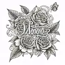 mothers tattoo for children named Remi, Dillan and Heather tattoo design idea