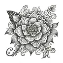 mothers tattoo for children named Remi, Dillan and Heather tattoo design idea