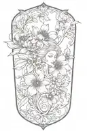 Remi Heather Dillan intertwined tattoo design idea