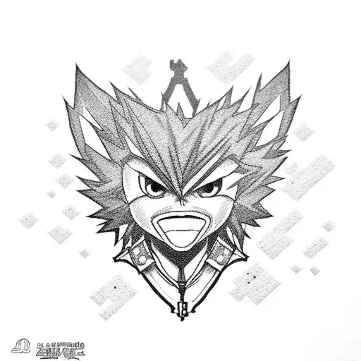 kingdom hearts x my hero academia tattoo design idea