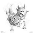 kingdome hearts Sora and Riku tattoo design idea