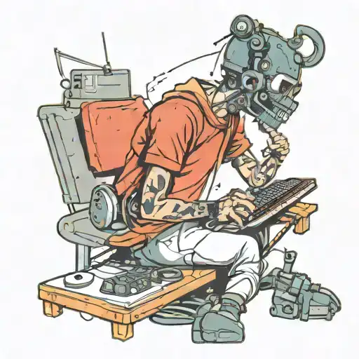 Programmer Hacker Coder tattoo design idea