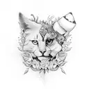 BFF with hustler and. forever tattoo design idea