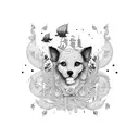 BFF with hustler and. forever tattoo design idea