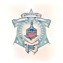 patriotic sleeve  tattoo design idea