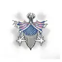 patriotic sleeve  tattoo design idea