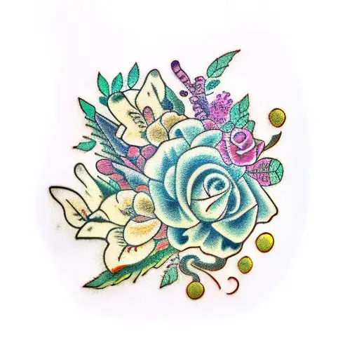 laurel wreaths tattoo design idea