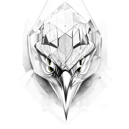 hawk  tattoo design idea