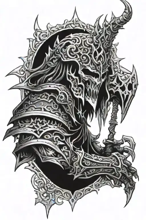 Lich King tattoo design idea
